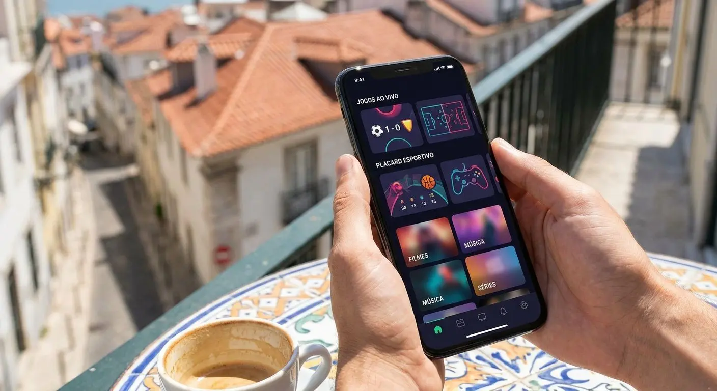 App Solverde e jogo móvel Utilização móvel da plataforma Solverde num smartphone